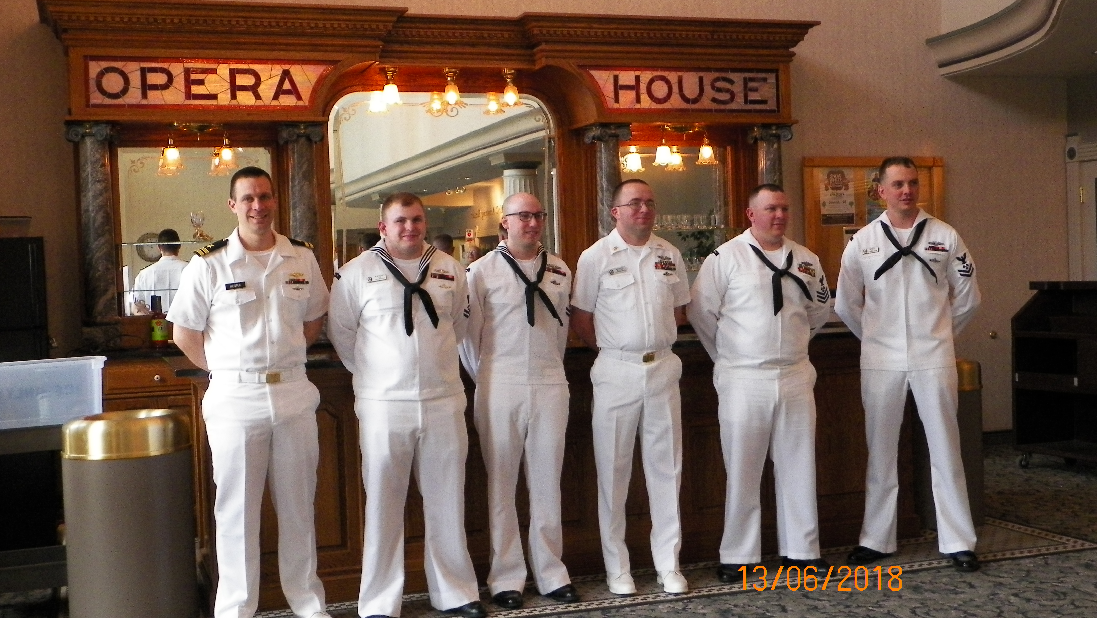 Gold Crew Representatives of the USS Nebraska, June 2018